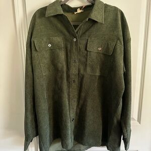 Entro Olive Corduroy Shirt